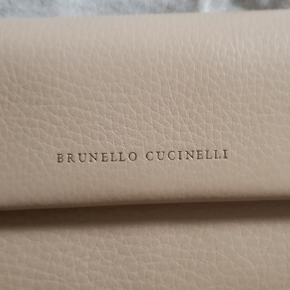 Brunello Cucinelli Leather Wallet-On-Strap Sand - Picture 6 of 16